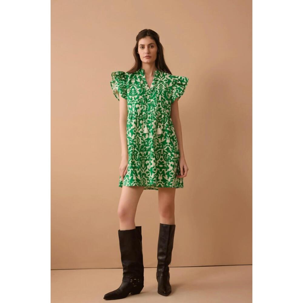NEW BOHERA all for natalie dress in green